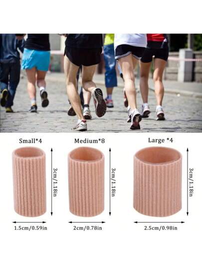 5 قطع واقي لأصابع القدم من الجل الناعم بلون بني، مصنوع من مواد مطاطية مرنة مناسب لأصابع اليدين والأقدام للرجال والنساء