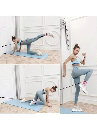 LHU قطعة/قطعتان قيد الكاحل مع حلقة على شكل حرف D، مريح قابل للتعديل لأجهزة الكابل، مناسب لصالة الألعاب الرياضية والتمارين اللياقة البدنية، وتقوية عضلات الأرداف والساق