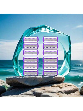 ماكينة حلاقة آمنة متعددة الطبقات للنساء والرجال - شفرات قابلة لإعادة الاستخدام وخالية من العطور للحلاقة السلسة للشعر في الجسم والساقين واللحية