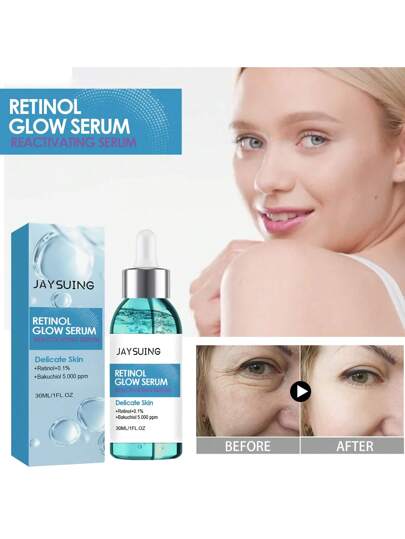 سيروم رتينول رافع 30 مل للترطيب والتنعيم، سيروم الوجه، للحد من علامات الشيخوخة.