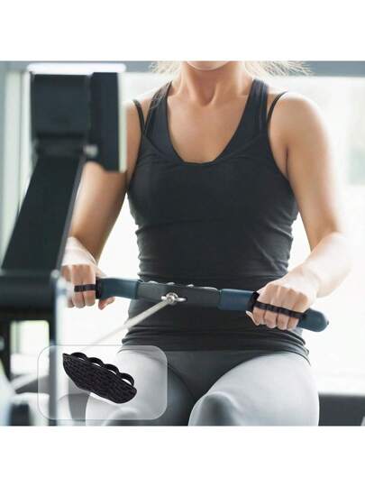 Ueasy قطعتان من قبضات مضادة للانزلاق لرفع الأثقال وتدريبات الجيم ، قبضات اليد للجيم لاستبدال القفازات الضخمة ، تقلل من الندبات والاحتكاكات والتعب (اكسسوارات جيم ضرورية)