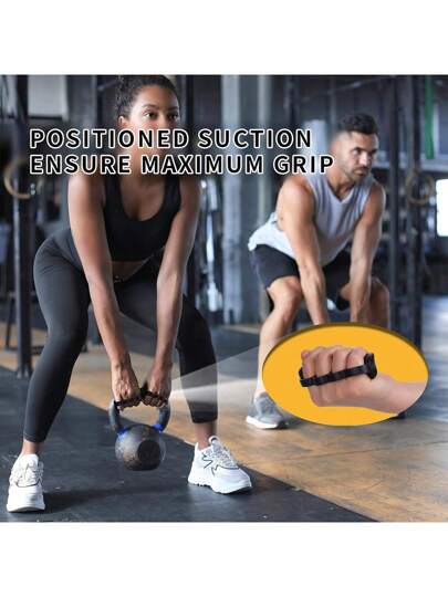 Ueasy قطعتان من قبضات مضادة للانزلاق لرفع الأثقال وتدريبات الجيم ، قبضات اليد للجيم لاستبدال القفازات الضخمة ، تقلل من الندبات والاحتكاكات والتعب (اكسسوارات جيم ضرورية)