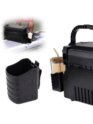 4 قطع ملحقات حاملة أكواب للثقب الجانبي لصندوق الصيد، حاملة قوارير وأكواب المشروبات لصندوق الصيد، ملحقات معدات الصيد