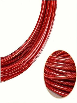 كابل معدني مجدول من الصلب المقاوم للصدأ ، مزود بأطراف حلقية ، مناسب لأنظمة سياج السطح ، حزم التعليق الخارجية ، أسوار الحديقة ، أربطة الكلاب ، خطوط خيام التوتر