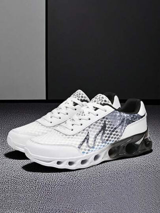 بوت رياضي تدريبات رجالي من شبكة تنفس - بوت صيفية - بوت كاجوال مريحة - بوت تنس بأربطة، أنماط زوجية