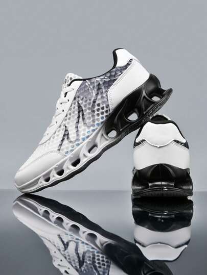 بوت رياضي تدريبات رجالي من شبكة تنفس - بوت صيفية - بوت كاجوال مريحة - بوت تنس بأربطة، أنماط زوجية