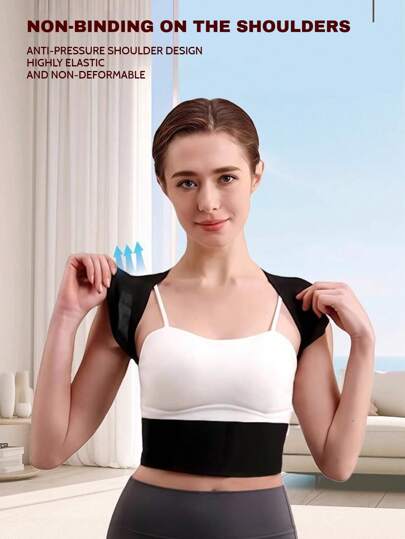 حزام اليوغا والياقة البدنية المطاطي عالي المرونة - يوفر دعم الكتف وحماية الخصر وتدريب الظهر - حزام رياضي مناسب للجنسين، قابل للتنفس وصديق للبشرة، مقاوم للعرق وغير مرئي للتدريبات