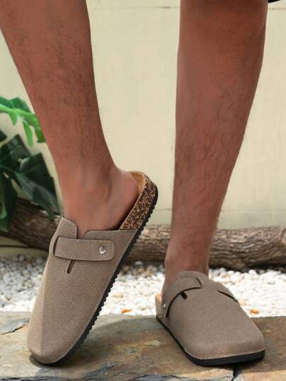 أحذية كاجوال للرجال من نوع مُّول انزلاق رجعي, أحذية لُوفِر مع إبزيم قابل للضبط, للربيع