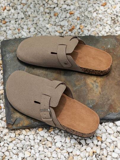 أحذية كاجوال للرجال من نوع مُّول انزلاق رجعي, أحذية لُوفِر مع إبزيم قابل للضبط, للربيع