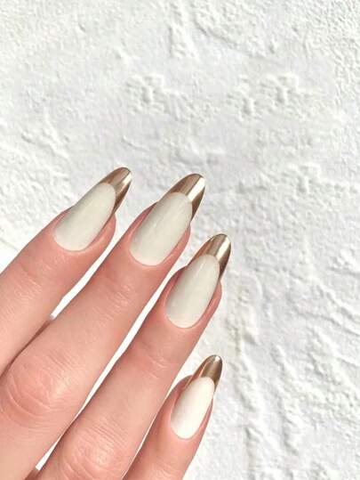 18 ورقة (864 قطعة) ملصقات فرنسية للمناكير، ملصقات أظافر لاصقة ذاتياً لزخرفة الأظافر - تصميم على شكل هلال مناسب لطلاء الأظافر والترصيع للقيام بمناكير فرنسي خالي من الانسكاب