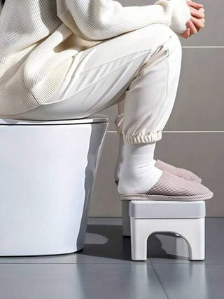 1 قطعة مقعد إرجونوميك للتبرز على الهواء الطلق ، طاولة قدم للحمام مانعة للانزلاق ، تصميم مدمج لتوفير المساحة ، مصنوعة من مادة البوليبروبيلين سهلة التنظيف ، منتج العناية الصحية المنزلية باللون الأبيض ، ملحقات الحمام لمساعدة النساء على التبرز ، منظم...