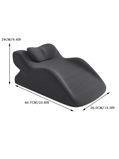 وسادة نوم إرجونومية قطعة واحدة بتصميم بطيء الاسترخاء من رغوة الذاكرة مناسبة لنائمي البطن ومستخدمي الهاتف المحمول. توفر دعمًا للقطنية والرقبة والورك. مناسبة لسيناريوهات متنوعة مثل غرف النوم والمكاتب والتخييم وغيرها.