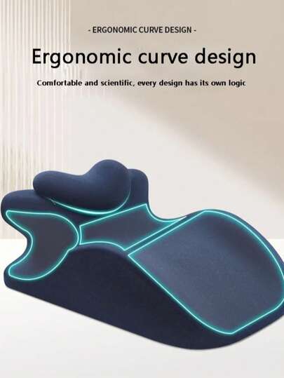 وسادة نوم إرجونومية قطعة واحدة بتصميم بطيء الاسترخاء من رغوة الذاكرة مناسبة لنائمي البطن ومستخدمي الهاتف المحمول. توفر دعمًا للقطنية والرقبة والورك. مناسبة لسيناريوهات متنوعة مثل غرف النوم والمكاتب والتخييم وغيرها.