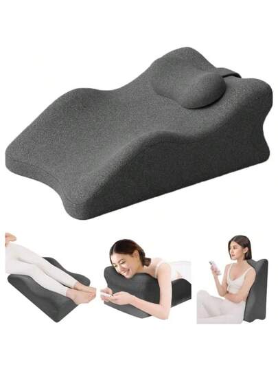 وسادة نوم إرجونومية قطعة واحدة بتصميم بطيء الاسترخاء من رغوة الذاكرة مناسبة لنائمي البطن ومستخدمي الهاتف المحمول. توفر دعمًا للقطنية والرقبة والورك. مناسبة لسيناريوهات متنوعة مثل غرف النوم والمكاتب والتخييم وغيرها.