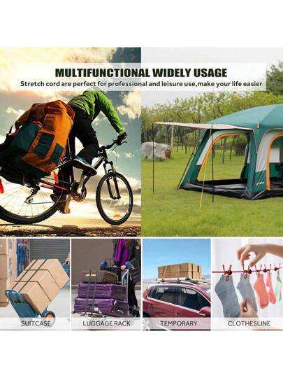 حبال المطاط المطاطية لحقيبة الأمتعة للدراجات النارية، حبال ربط أسنان للأحزمة والسلسلة على حاملات السقف للسيارة وملحقات السيارة