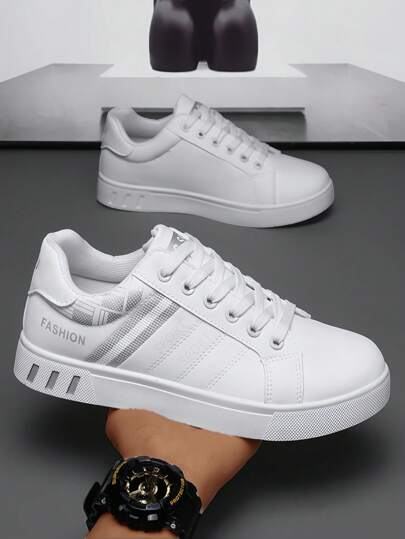 أحذية رجالية جلدية للسفينة، أحذية رياضية كاجوال قابلة للتنفس، أحذية ذات نعل مسطح للطلاب، أحذية جلدية رمادية كورية