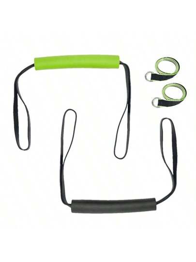 1 قطعة أربطة مقاومة للشد لتمارين السحب لاطالة الجسم، قابلة للتعديل في الارتفاع لتمارين عضلية وتشكيل الجسم والياقة البدنية