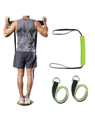 1 قطعة أربطة مقاومة للشد لتمارين السحب لاطالة الجسم، قابلة للتعديل في الارتفاع لتمارين عضلية وتشكيل الجسم والياقة البدنية