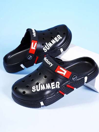 صنادل سميكة للرجال للصيف عصرية متعددة الاستخدامات، مانعة للانزلاق، ذات بطانة سميكة منفذة للهواء، نعل انزلاقي غير رسمي