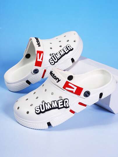 صندل رجالي كاجوال سميك الوحدة، صنادل أنيقة متعددة الاستخدامات مانعة للانزلاق ومنفذة للهواء لفصل الصيف