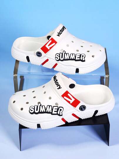 صندل رجالي كاجوال سميك الوحدة، صنادل أنيقة متعددة الاستخدامات مانعة للانزلاق ومنفذة للهواء لفصل الصيف