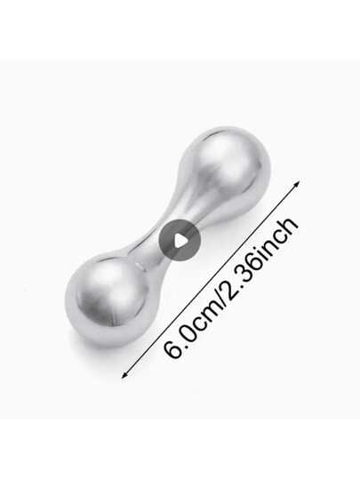 قطعة واحدة ثقل دوار من الفولاذ المقاوم للصدأ باللون الفضي، لعبة تخفيف التوتر، مناسبة للEDC المتطرفة - تصميم عظم الأصبع - تصميم وصلة دوارة ممتعة متقدمة، أفضل هدية للأصدقاء والزملاء