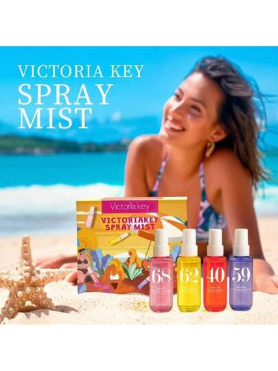 1قطعة / 4قطع رذاذ العطر الخالي من الكحول 40مل، ذو روائح منعشة مناسب للملابس والغرف والحمامات والسفر