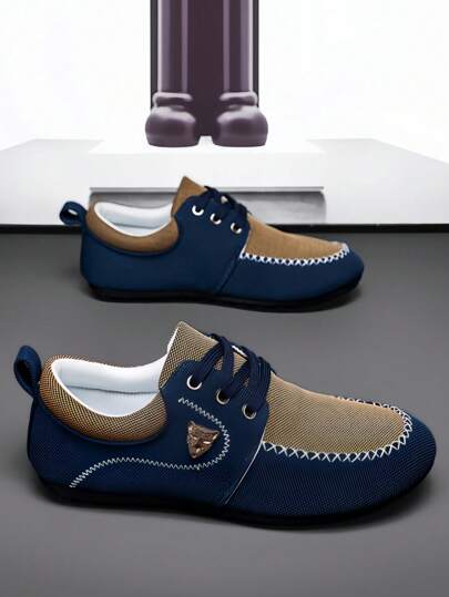 أحذية زلق قارب للرجال بمقاس كبير، أحذية كاجوال تنفس للشباب، أحذية رياضية للرجال، لوافي مفرودة بطاقم الطالب بالطراز الكوري، أحذية مناسبة للربيع والصيف والخريف طوال العام