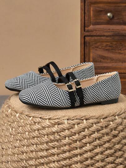 إكليلات أنيقة مربّعة المقدمة للسيدات، كاجوال لوفرز، أحذية بلرينا للإنزلاق، مناسبة للعمل والارتداء الكاجوال مع الجينز