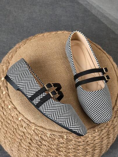 إكليلات أنيقة مربّعة المقدمة للسيدات، كاجوال لوفرز، أحذية بلرينا للإنزلاق، مناسبة للعمل والارتداء الكاجوال مع الجينز