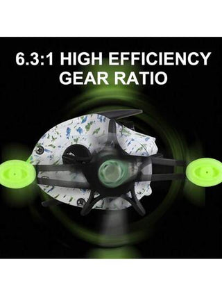 BILLINGS بكرة صيد بكاستينج، بنسبة تروس 6.3:1 مع نظام الفرملة المغناطيسي، بكرة صيد من المعدن فائقة الانسيابية، للاستخدام في المياه المالحة والعذبة