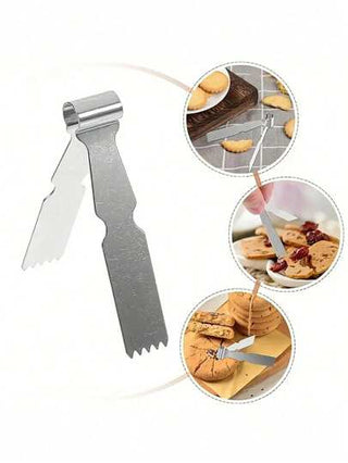 قالب معدني لاستانلس ستيل لخبز البسكويت بالجوز والفول السوداني والحلويات والكعك البخاري والمنتوفات وملقط زهرة ، أدوات خبز