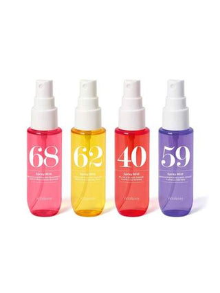 4 قطع * 40مل/90مل*1 من رذاذ عطر برازيلي، حتى 6 خيارات للمجموعة، منعش للأماكن الداخلية والخارجية، متعدد الطبقات يبعث على السعادة الساحرة الطبيعية طويلة الأمد، نكهة فانيليا الليمون كوكونوت الفواكه الأزهار البحرية الغابة المناسبة لمناسبات الحفلات...