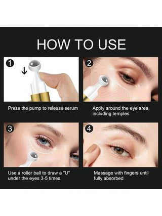 مصل فوري لشّد منطقة العين - يشد ويقوي بشرة منطقة العين، يقلل من التورّم، يفتح من الهالات السوداء، ينشّط العيون المرهقة - مناسب لجميع أنواع البشرة