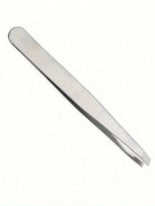 قطاره حواجب من الفولاذ المقاوم للصدأ - مثالية لإزالة شعر الوجه والنمو المتشابك وشظايا الخشب ، أداة تنظيف ، مناسبة للرجال والنساء ، طراز عشوائي