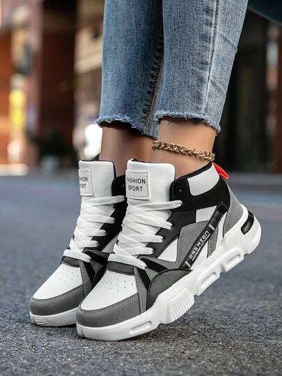 أحذية رياضية عصرية للنساء من الأعلى عالية النمط قابل للغلق بالكعب، منتشرة بشكل عام، كاجوال مريحة خفيفة في الخارج، أحذية رياضية شخصية للأزواج