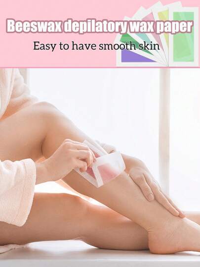 72 قطعة من ورق إزالة الشعر القابل للتخلص منه لإزالة شعر الرجال، اللحية والإبط والذراعين والساقين والحواجب وخط البكيني، ورق شمع إزالة الشعر البرازيلي، يمكن الحصول بسهولة على بشرة ناعمة. 36/18/12/6/3/2/1 قطعة