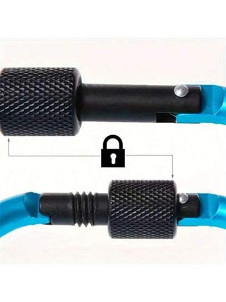 5 قطع / 2 قطعة من أجزاء الحلقات المعدنية المصنوعة من سبيكة الألومنيوم ذات شكل حرف D لتسلق الجبال؛ كبك معدني للمفاتيح، كبك زنبركي، مناسبة للأنشطة الخارجية والتخييم والتنزه والصيد والتجديف