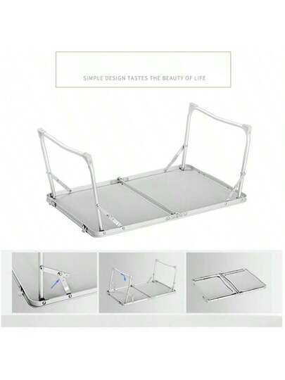 أثاث مكتبي زجاجة عطر قابلة للطي 1 قطعة، قابلة للطي، طاولة كمبيوتر محمول/مكتب، طاولة صغيرة محمولة بسيطة بجانب السرير، حامل كمبيوتر محمول، طاولة طعام بسيطة للاستخدام الداخلي/الخارجي