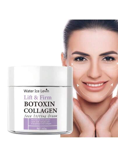 كريم وجه بالكولاجين وبوتولينوم - يحتوي على مستخلص المورينجا ، حمض اللاكتوبيوني ، 4-بوتيل ريزورسينول ، كولاجين ، خالي من الكحول ، مناسب لجميع درجات لون البشرة الفاتحة ، يخفف الخطوط الدقيقة والتجاعيد ، يرطب نهارًا وليلاً ، يحسن الصلابة