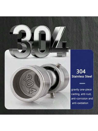 موصل قابل للتعديل من الفولاذ المقاوم للصدأ 304 لرأس مبخرة الحمام الصواني ، وملحقات ذراع مبخرة الحمام