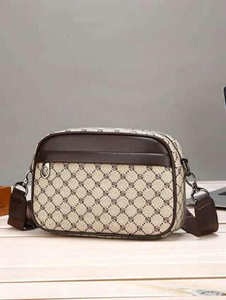 حقيبة كتف رجالية ذات طبعة أبجدية رجعية متقدمة قطعتان ، حقيبة كتف صغيرة ، محفظة نقود ، حقيبة عبر الجسم ، حقيبة حزام ، حقيبة مربعة صغيرة مع محفظة نقود ، مقاومة للماء مع حزام قابل للتعديل ، أساسيات السفر ، حقيبة صيفية