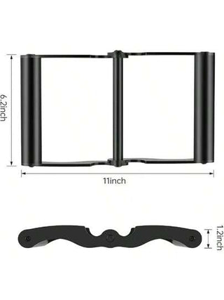 مرفق مقبض مربع T-مربع لدفع البار وخطط الألماس للبطاري ، قبضات مقبض مزدوجة الدائرة الصلبة مع مقابض مطاطية مضادة للانزلاق