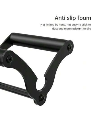 مرفق مقبض مربع T-مربع لدفع البار وخطط الألماس للبطاري ، قبضات مقبض مزدوجة الدائرة الصلبة مع مقابض مطاطية مضادة للانزلاق