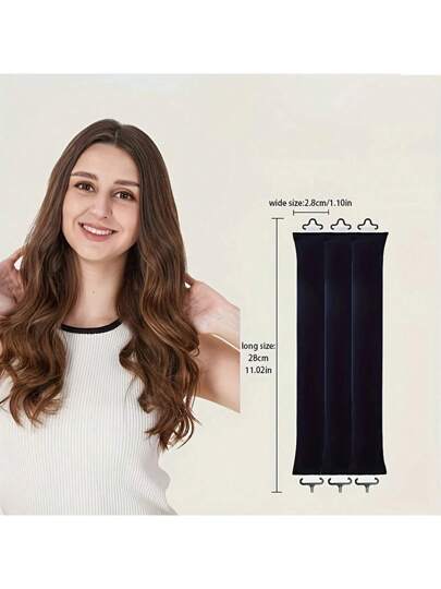 3 قطعة/مجموعة أدوات تجعيد الشعر بدون حرارة للنساء، أداة تجعيد النوم الموجي، اكسسوارات شعر للاستخدام اليومي