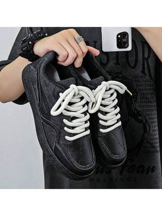 أحذية رجالية كاجوال للتزحلق على لوح، أحذية رجالية فريدة جديدة، أحذية رياضية كاجوال متعددة الاستخدامات موضة الربيع، أحذية رياضية مرتفعة الكعب