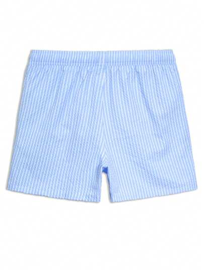 Horizaway شورتات شاطئ للرجال ذات خصر قابل للسحب بطباعة الخطوط