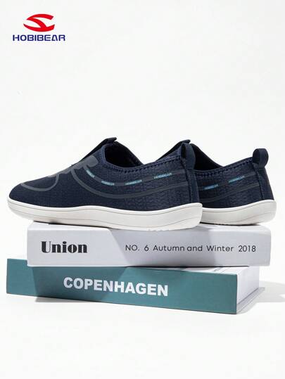 HOBIBEAR أحذية رياضية جديدة قابلة للتنفس، أحذية رجالية كاجوال خفيفة الوزن، أحذية سهلة الارتداء للمشي، لوفرز مريحة، ربيع/صيف