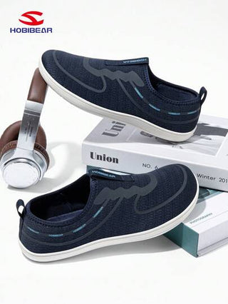 HOBIBEAR أحذية رياضية جديدة قابلة للتنفس، أحذية رجالية كاجوال خفيفة الوزن، أحذية سهلة الارتداء للمشي، لوفرز مريحة، ربيع/صيف