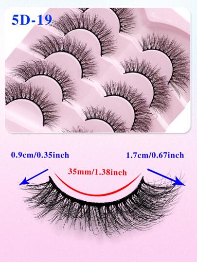 خمس أزواج من رموش العين الطويلة الناعمة والسميكة المكثفة، رموش كثيفة وخفيفة متشابكة، امتداد رموش مستعارة لتزيين العيون